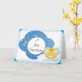 おめでとうございます孫のグリーティングカード カード (黄色い花)