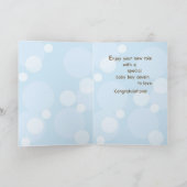 おめでとうございます新しいいとこのベビーシューズ カード (内部)