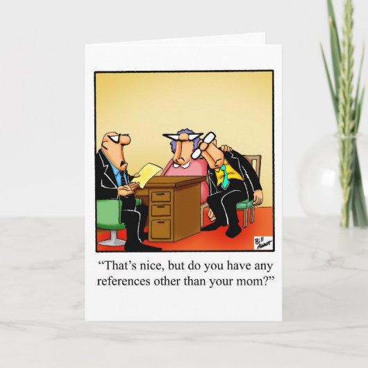 おめでとうございます新しいジョブのグリーティングカード カード (正面)