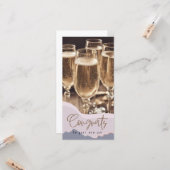 おめでとうございます新しいジョブモダンエレガントおめでとう カード (正面/裏面インサイチュ)