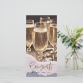 おめでとうございます新しいジョブモダンエレガントおめでとう カード (スタンド正面)