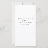 おめでとうございます新しいジョブモダンエレガントおめでとう カード (裏面)