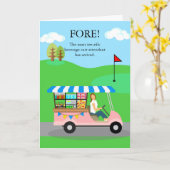 おめでとうございます新しいジョブ飲料カート付き添い人 カード (黄色い花)