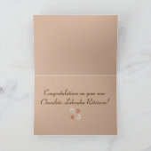 おめでとうございます新しいチョコレートラブラドールリトリーバー カード (内部)