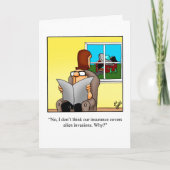 おめでとうございます新しいホームユーモアのグリーティングカード カード (正面)