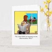 おめでとうございます新しいホームユーモアのグリーティングカード カード (黄色い花)