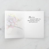 おめでとうございます新しいホーム,花 カード (内部)