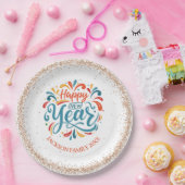 おめでとうございます新年カスタム ペーパープレート (パーティー)