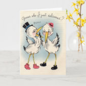 おめでとうございます新生児カード カード (黄色い花)