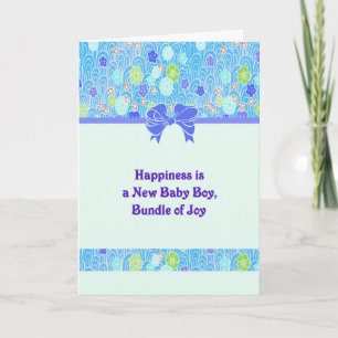 おめでとうございます新生児少年 カード