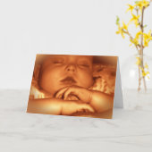 おめでとうございます新生児 カード (黄色い花)