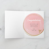 おめでとうございます新生児·ガール·ウェルカム カード (内部)