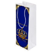 おめでとうございます新生児・ボーイ・プリンス ワインギフトバッグ (裏面アングル)