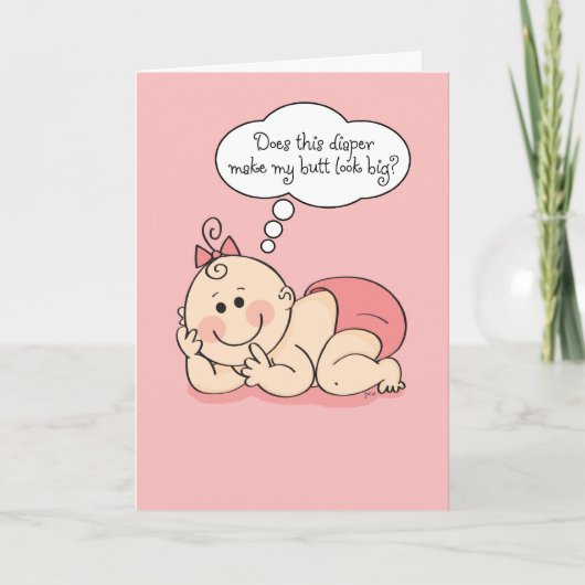 おめでとうございます新生児Diva カード (正面)