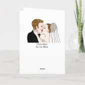 おめでとうございます新郎新婦パーソナライズされた カード (裏面)