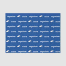 おめでとうございます深いブルーホワイト研究科名