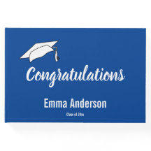 おめでとうございます深いブルー&ホワイト卒業