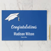 おめでとうございます深いブルー&ホワイト卒業 ペーパーパッド (インサイチュ)