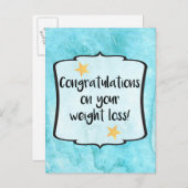 おめでとうございます痩身クラブ重量損失成功 ポストカード (正面/裏面)
