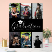 おめでとうございます白黒卒業式6写真 アクリルサイン (ウェディング)