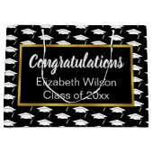 おめでとうございます白黒金ゴールドクラス2023 ラージペーパーバッグ (正面)