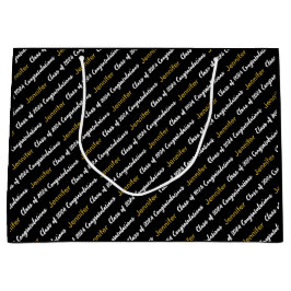 おめでとうございます白黒金ゴールドクラス2024 ラージペーパーバッグ