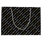 おめでとうございます白黒金ゴールドクラス2024 ラージペーパーバッグ (裏面)