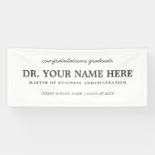 おめでとうございます経営管理学修士  横断幕 (横)