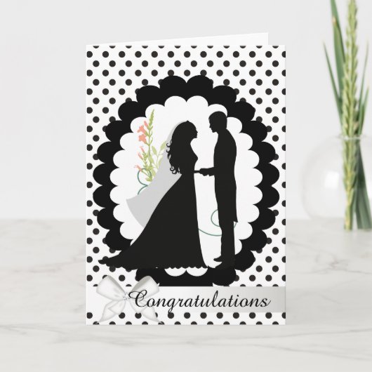 おめでとうございます結婚。 カード (正面)