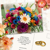 おめでとうございます結婚。 ポストカード