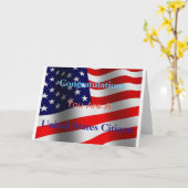 おめでとうございます統一された州市民 カード (黄色い花)