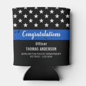 おめでとうございます警察の退職パーティー 缶クーラー (裏面)