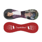 おめでとうございます赤い卒業キャップ2写真 野球ボール (パネル)