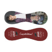 おめでとうございます赤い卒業キャップ2写真 野球ボール (パネル)