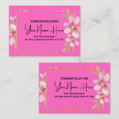 おめでとうございます赤ちゃんシャワーカード。 ノートカード (正面/裏面)