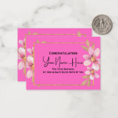 おめでとうございます赤ちゃんシャワーカード。 ノートカード (正面/裏面インサイチュ)