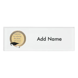 'おめでとうございます'金ゴールドの卒業写真フレーム 名札