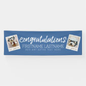 おめでとうございます2フォトコラージュ – カラー編集が可能 横断幕 (横)