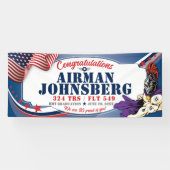 おめでとうございます324騎士空軍卒業 横断幕 (横)