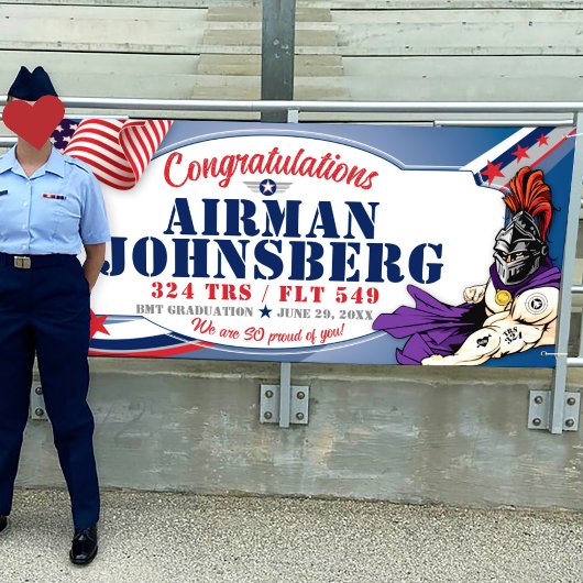 おめでとうございます324騎士空軍卒業 横断幕