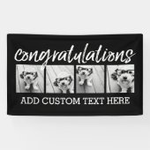 おめでとうございます4写真の背景を変更できる 横断幕 (横)