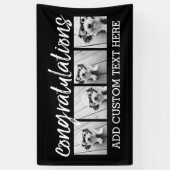 おめでとうございます4写真の背景を変更できる 横断幕 (縦)