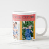 おめでとうございます40歳の誕生日4写真 ジャンボコーヒーマグカップ (右)