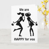 おめでとうございます＆あなたが居なくなると寂しい！ カード (黄色い花)