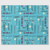 おめでとうございます!あなたはやり遂げた!お祝いのギフト包装 ラッピングペーパー (フラット)