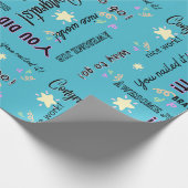 おめでとうございます!あなたはやり遂げた!お祝いのギフト包装 ラッピングペーパー (角)