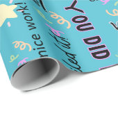 おめでとうございます!あなたはやり遂げた!お祝いのギフト包装 ラッピングペーパー (ロールコーナー)