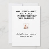 おめでとうございます、お名前と子犬。 カード (裏面)