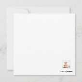 おめでとうございます、お名前と子犬。 カード (裏面)