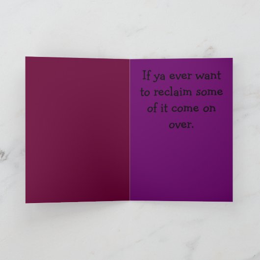 おめでとうございます！お疲れ様失ったでした。 カード (内部)